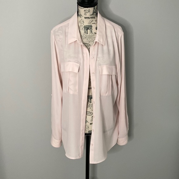 Reitmans Blush Pink Button Up Blouse (size medium) - Picture 1 of 7